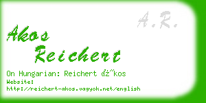 akos reichert business card